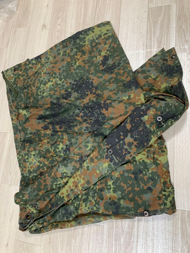 ドイツ軍　パップテント　軍幕　フレクターカモ　2枚セット　1枚デッドストック