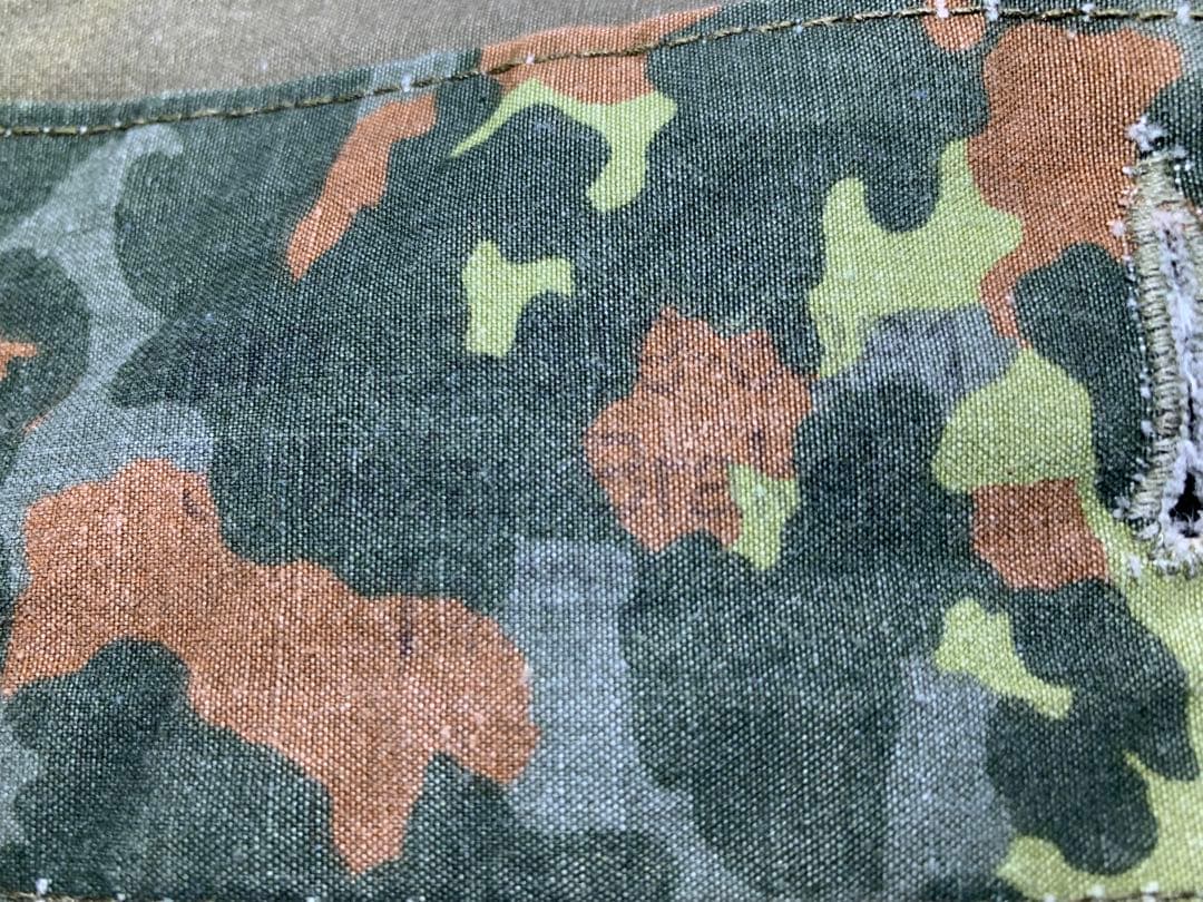ドイツ軍　パップテント　軍幕　フレクターカモ　2枚セット　1枚デッドストック