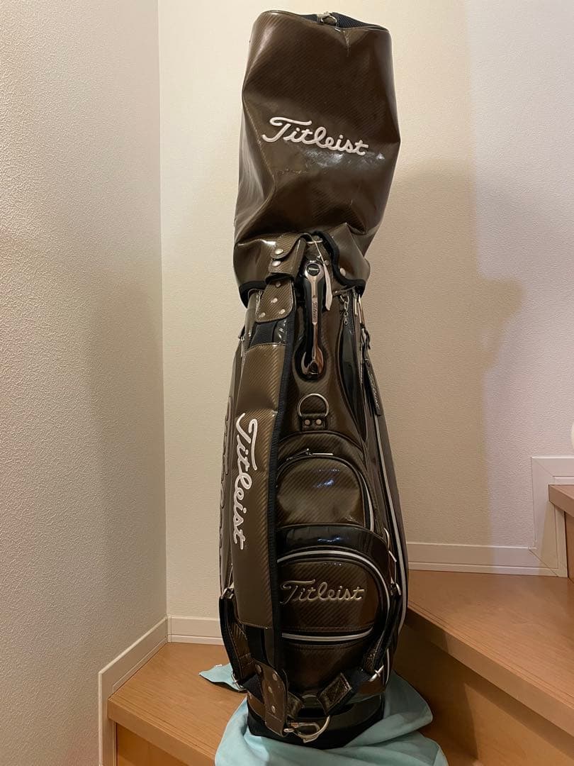 Titleist タイトリスト キャディバッグ カーボン調 ブラウン