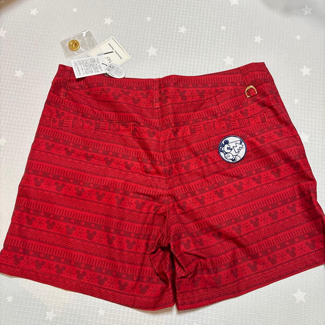 ミッキーマウス柄レディース　ゴルフパンツ　Samantha