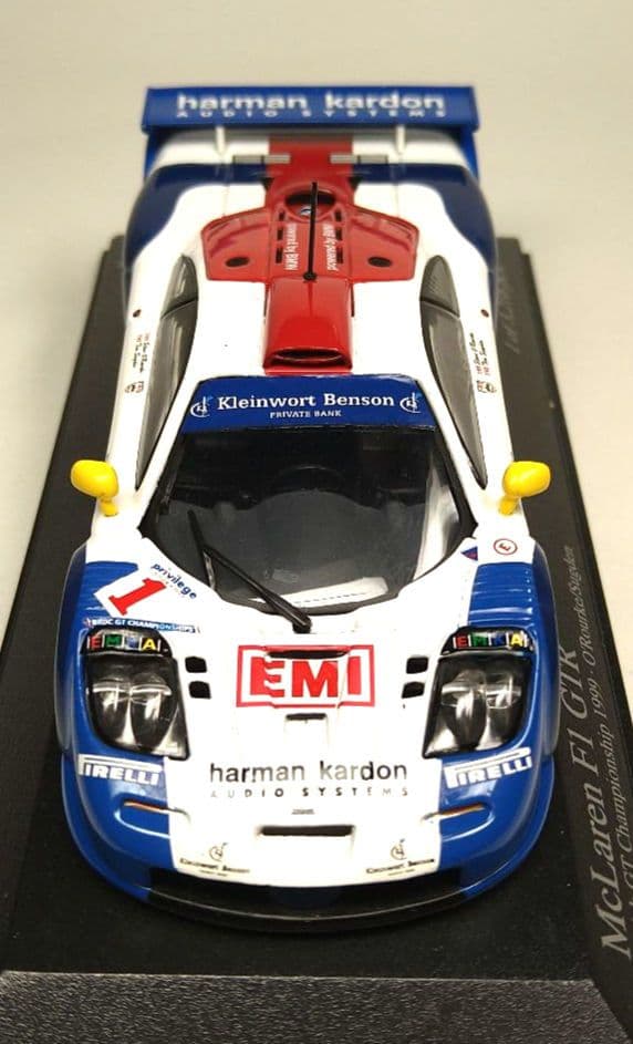 ★希少【ミニチャンプス】1/43 マクラーレンf1　GTR 1999