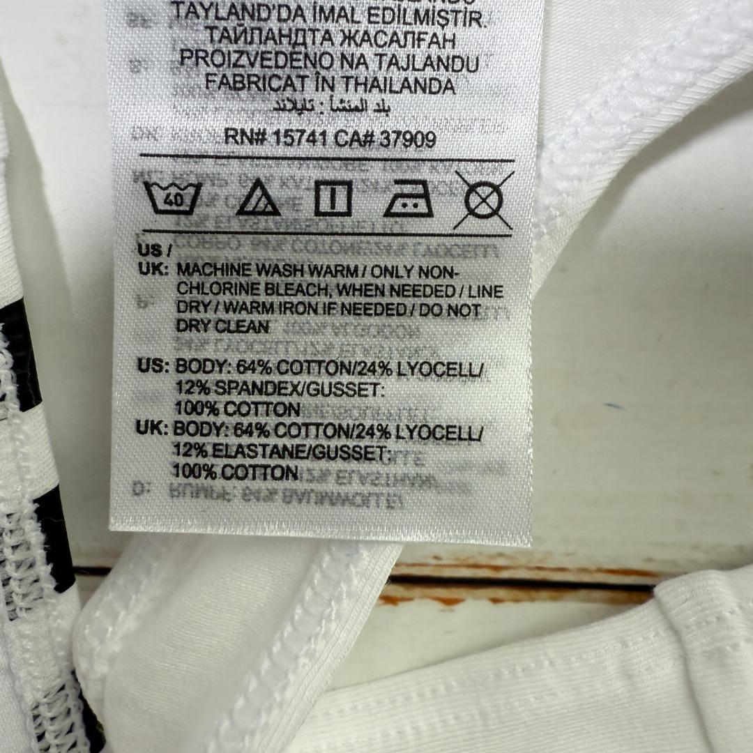 adidas アディダス インナー Tバック White/Black 海外S