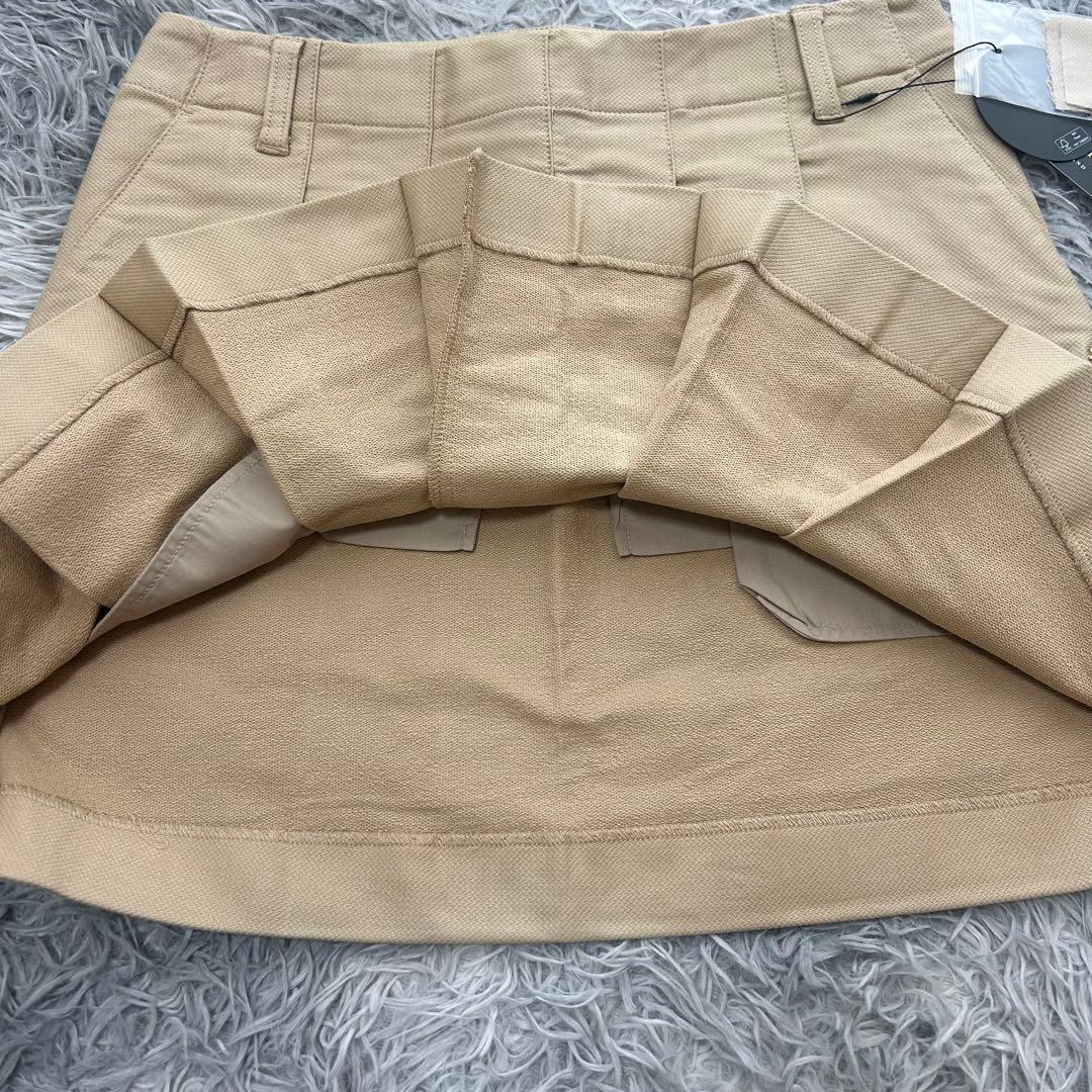 新品　セントアンドリュース　スカート　プリーツ　ストレッチ　秋冬　ベージュ　M