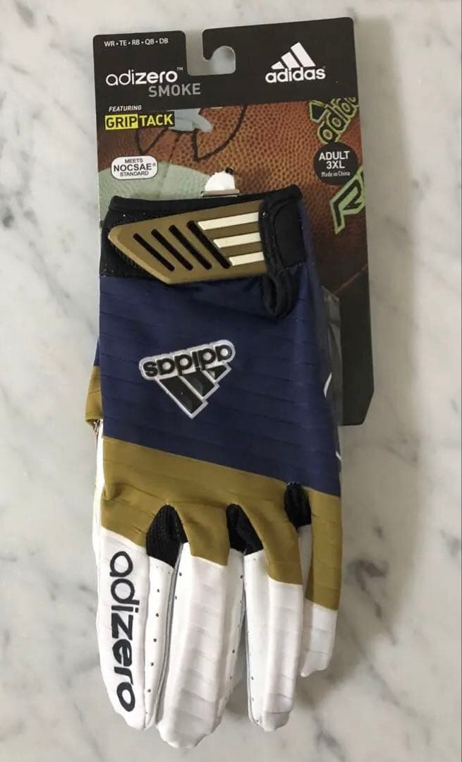 adidas adizero アメリカンフットボールグローブ　UCLAロゴ入り
