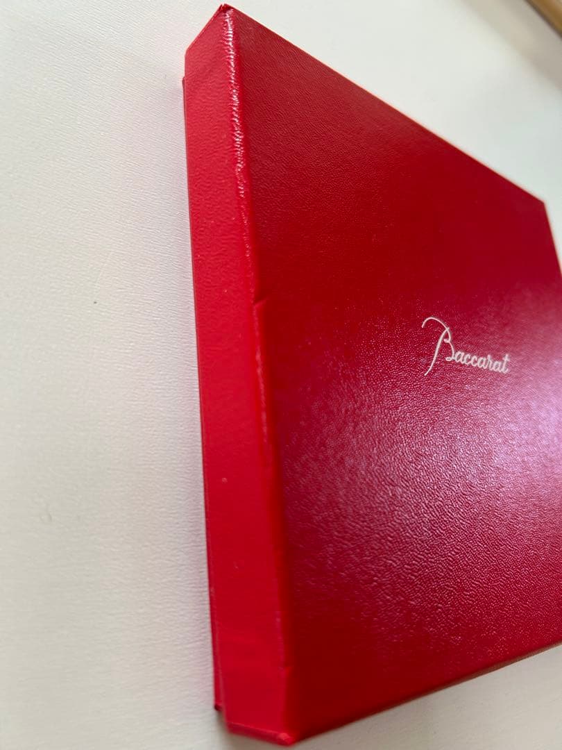 【新品未使用　】　Baccarat クリスタル皿 12㎝　専用ボックス付き