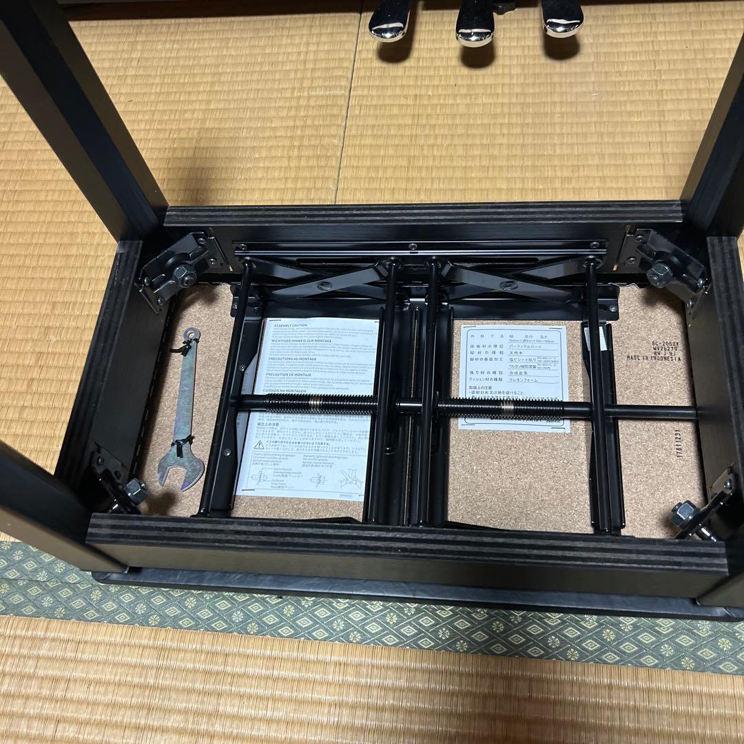 YAMAHA 調整可能なピアノベンチ 黒　確認用