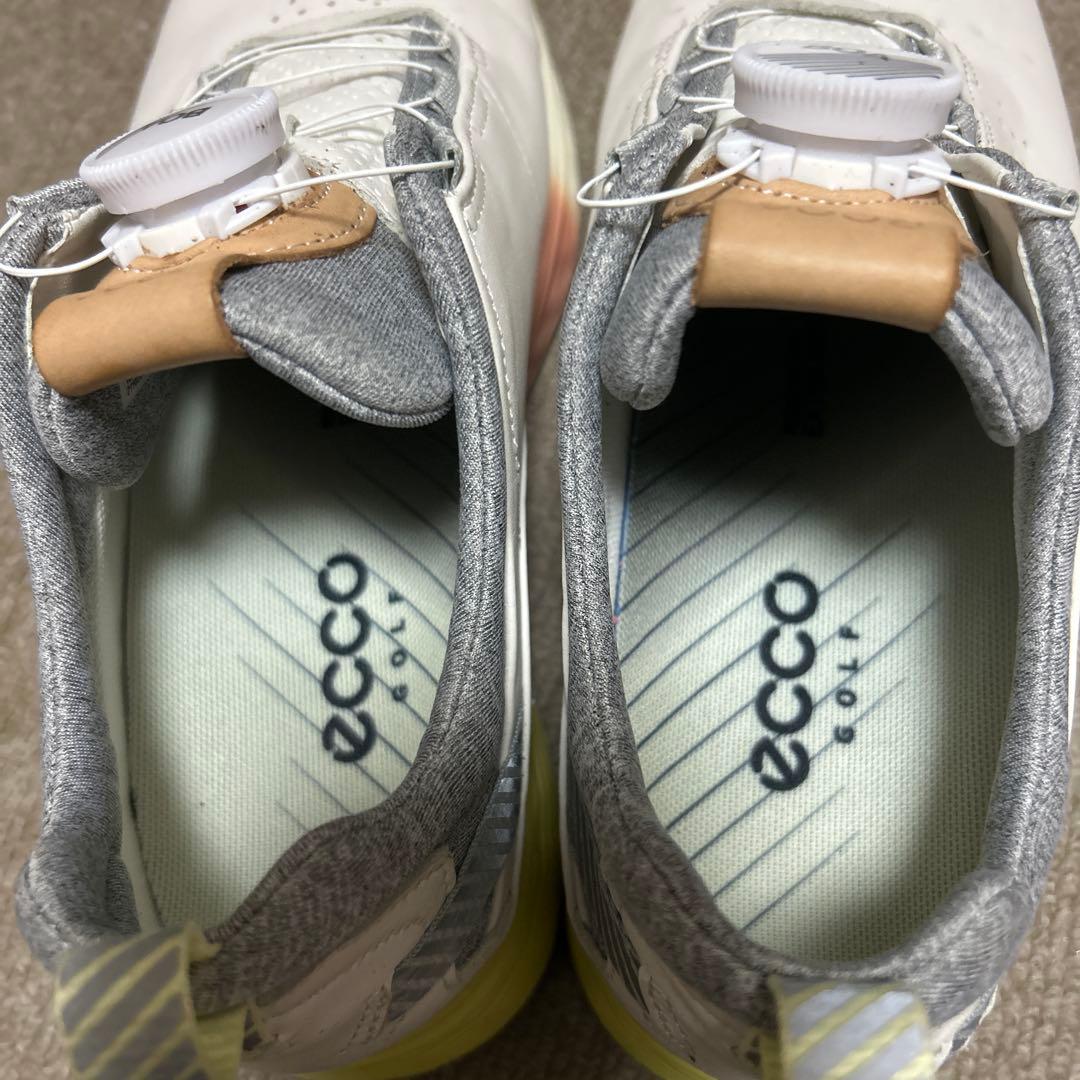 ECCO ゴルフシューズ BOA ホワイト 24.0cm