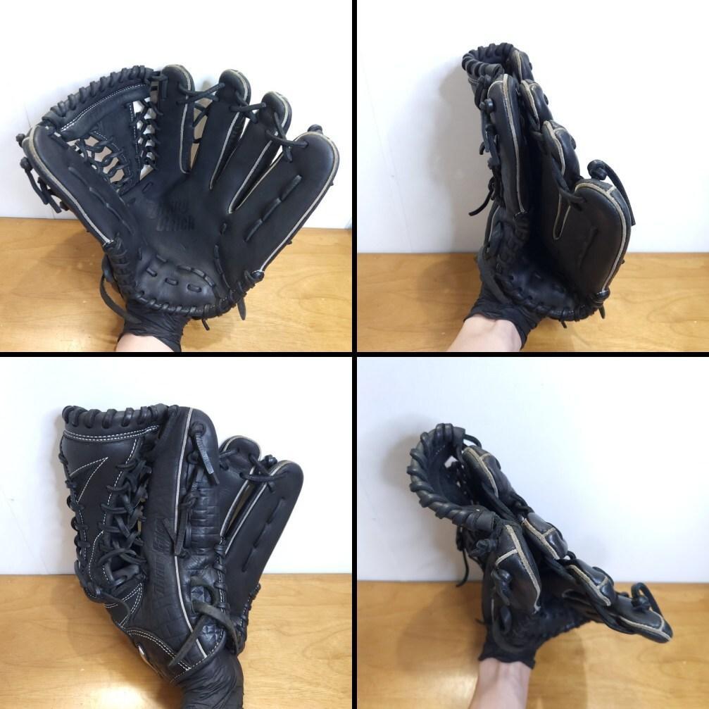 ミズノ 限定 ダイビングキャッチ 幾何学模様型押しレザー 外野用 軟式グローブ