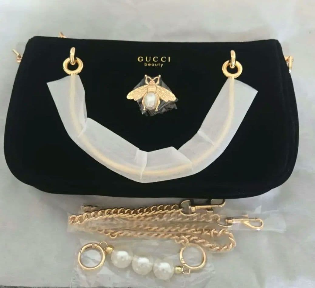 希少！GUCCI ノベルティ 2way ショルダーバッグ ハンドバッグ ブラック