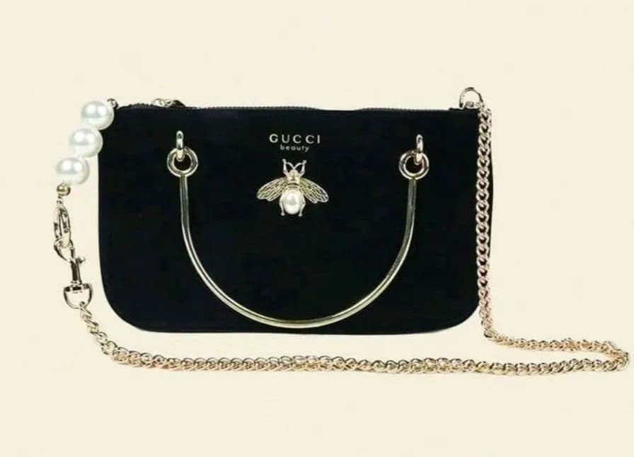 希少！GUCCI ノベルティ 2way ショルダーバッグ ハンドバッグ ブラック