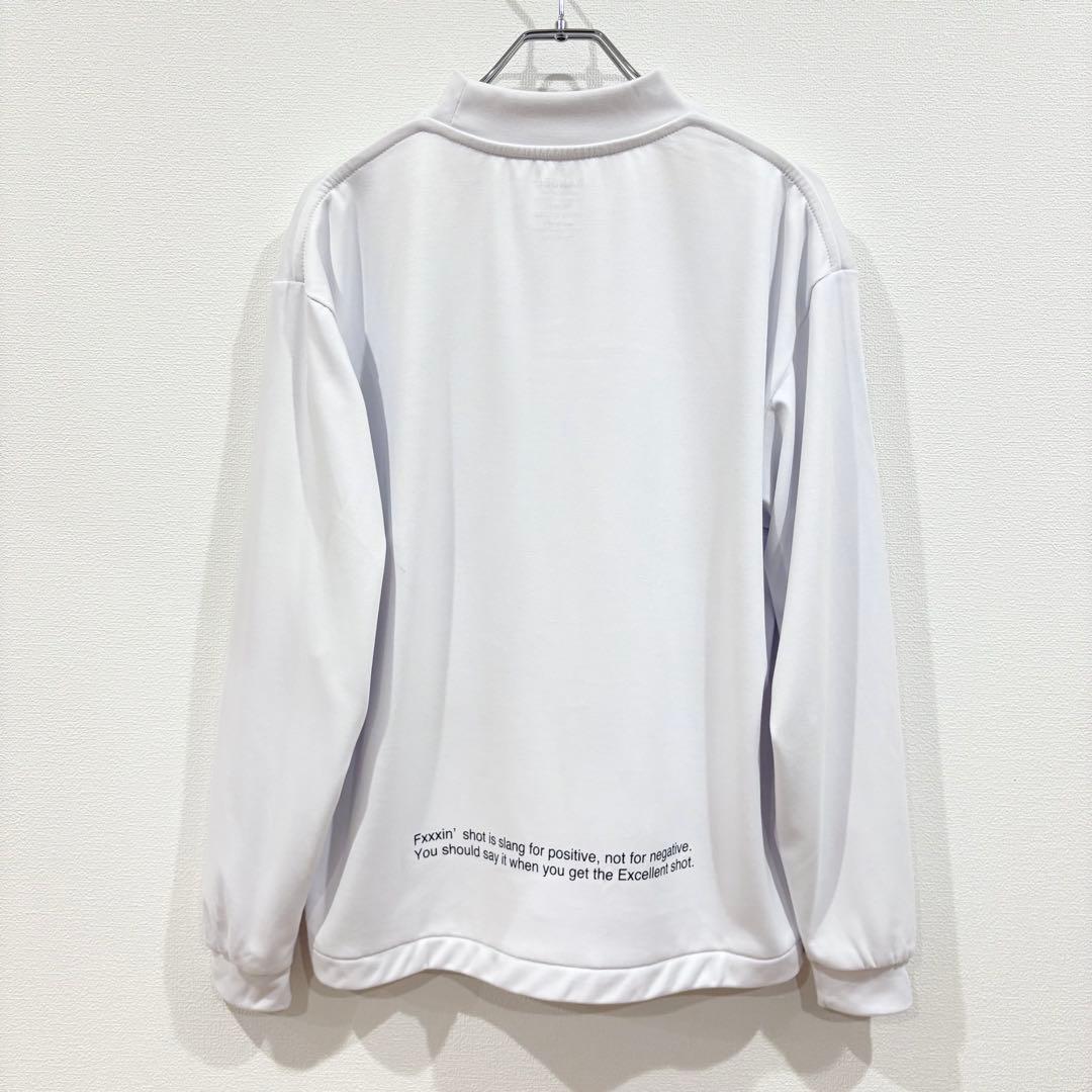 Bandel バンデル　シャツ リラックスフィット　モックネック　白　ドライ