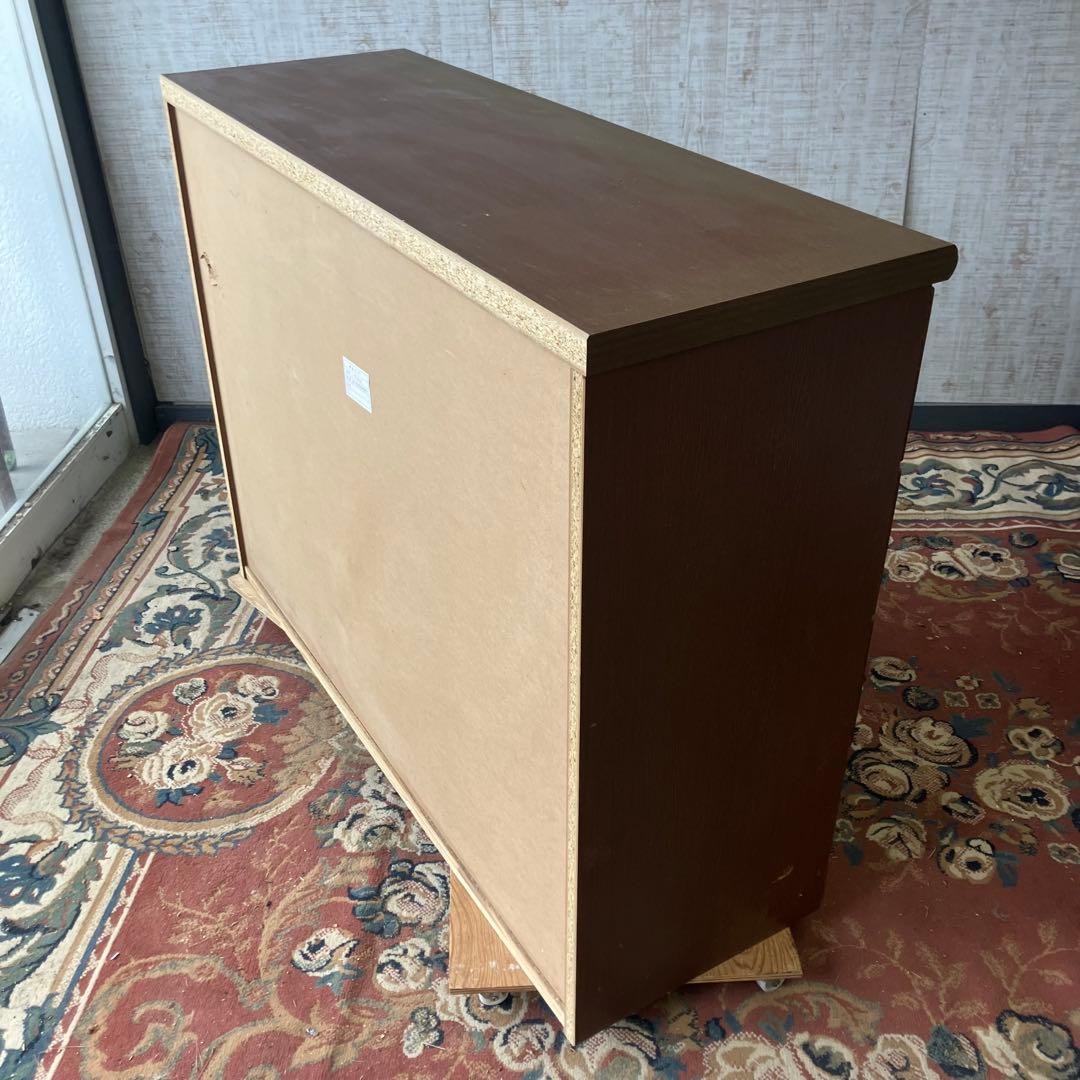 北欧レトロ 木製チェスト 4段8杯 タンス 引き出し収納 古家具 クラシック