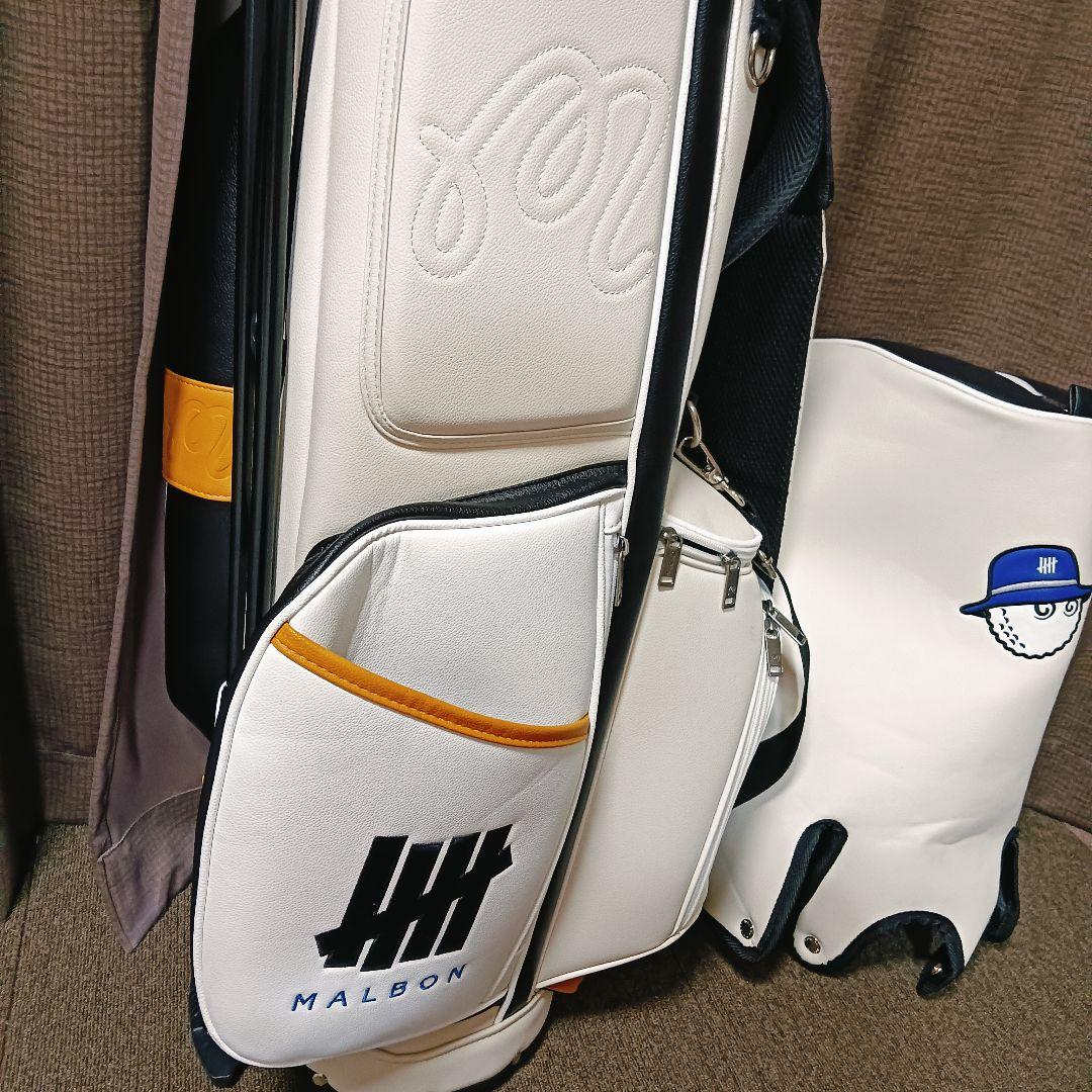 ppp 極上中古 MALBON ゴルフバッグ undefeatedコラボ