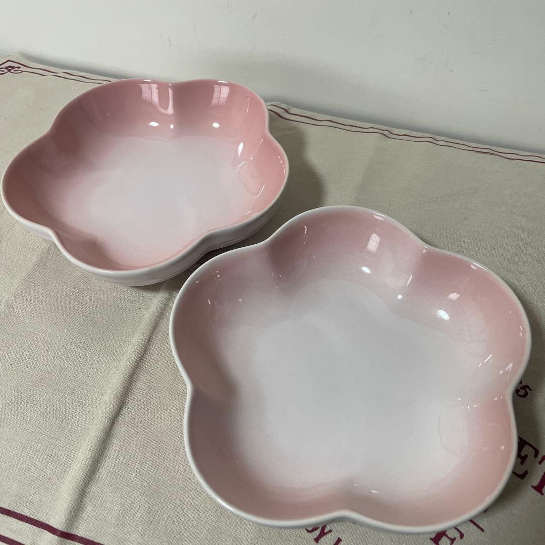 《美品》16cm ルクルーゼ フラワーディッシュ