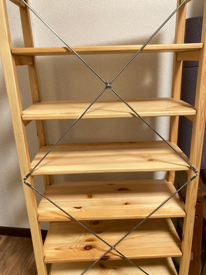 無印良品　パイン材ユニットシェルフ　58cm幅奥行26cm高120cm