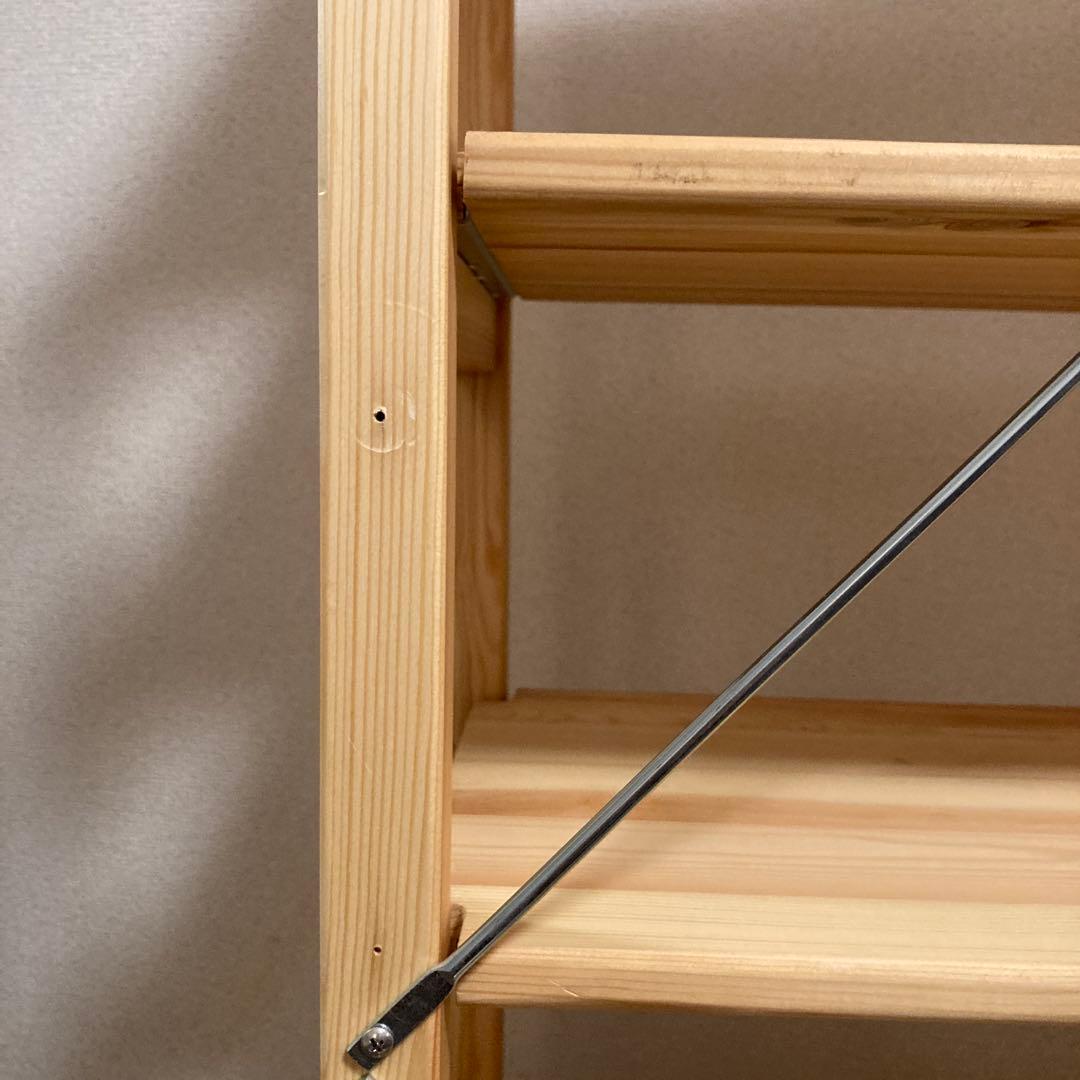 無印良品　パイン材ユニットシェルフ　58cm幅奥行26cm高120cm