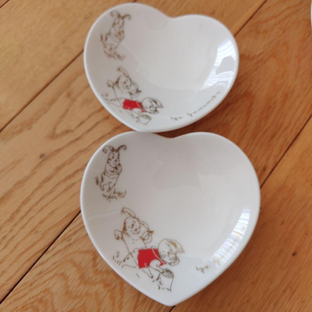 NIKKO/FINEBONECHINA 山本容子　アリスパーティーハート皿セット