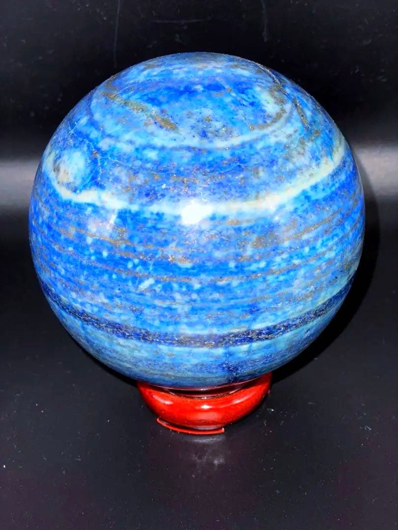 ラピスラズリ　丸玉　スフィア　アフガニスタン　大迫力 108mm 2kg超え！