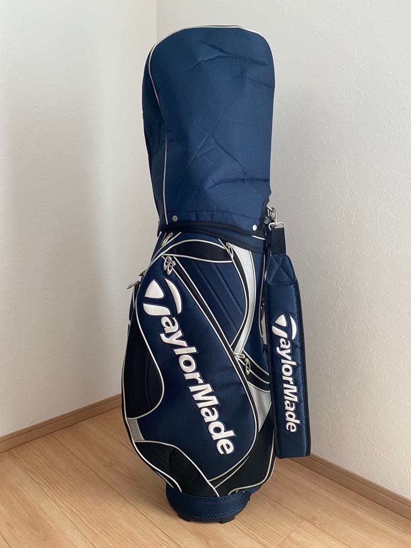 【美品】TaylorMade テーラーメイド キャディバッグ ネイビー　ゴルフ
