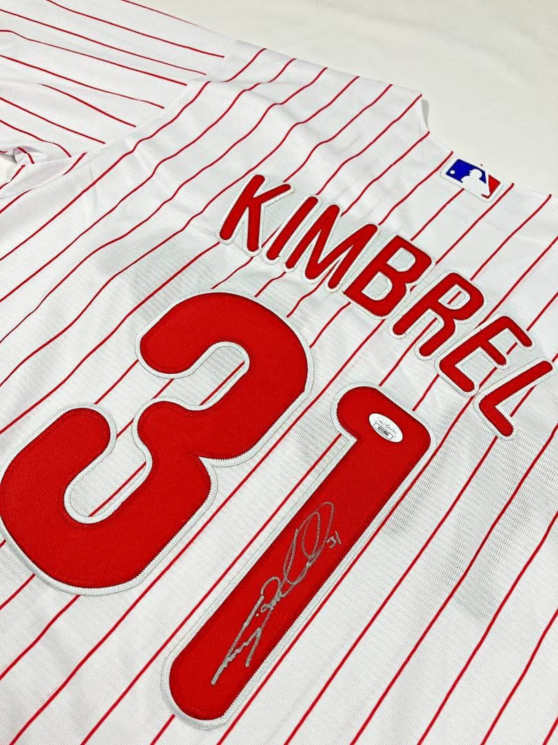 フィリーズ　キンブレル　 サイン ユニフォーム ホログラム　MLB