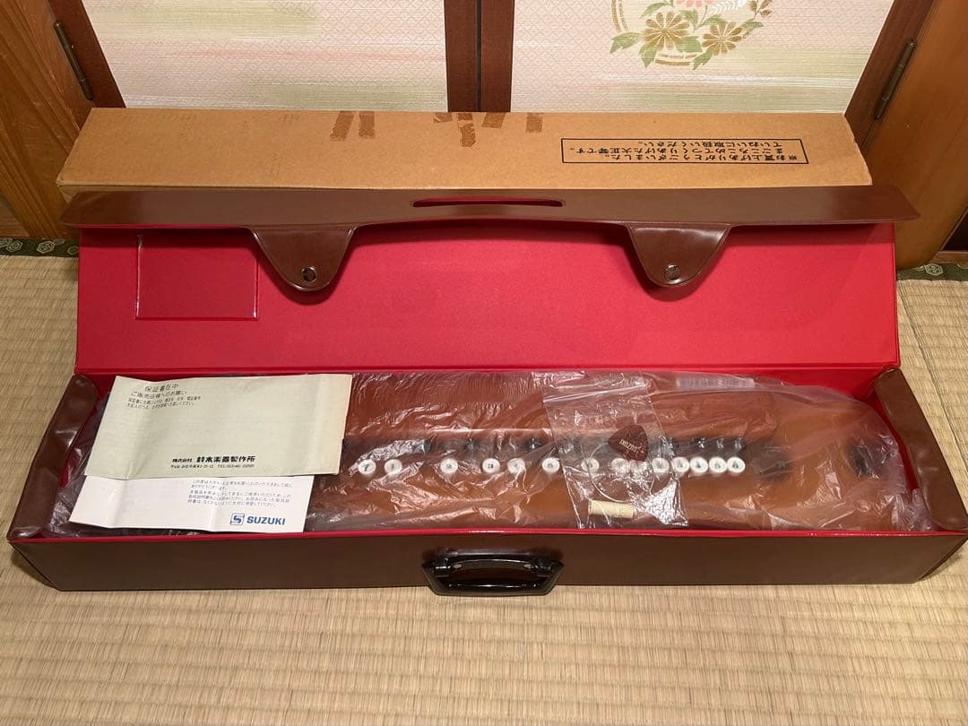 【新品未使用】SUZUKI スズキ 大正琴 松 ケース 箱付