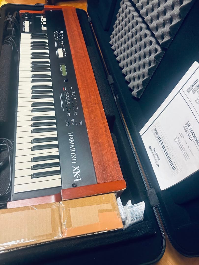オルガン HAMMOND XK-1 GATOR ハードケース 純正ペダル付き