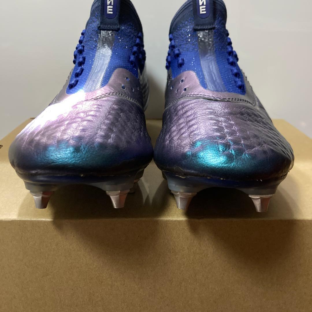 PUMA プーマ　ワン 1 レザー MX SG(ブルー×シルバー)