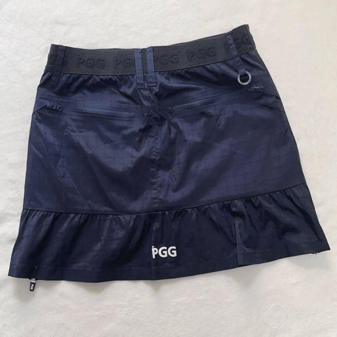 PGG タフレックス ストレッチ スカート ゴルフ ネイビー