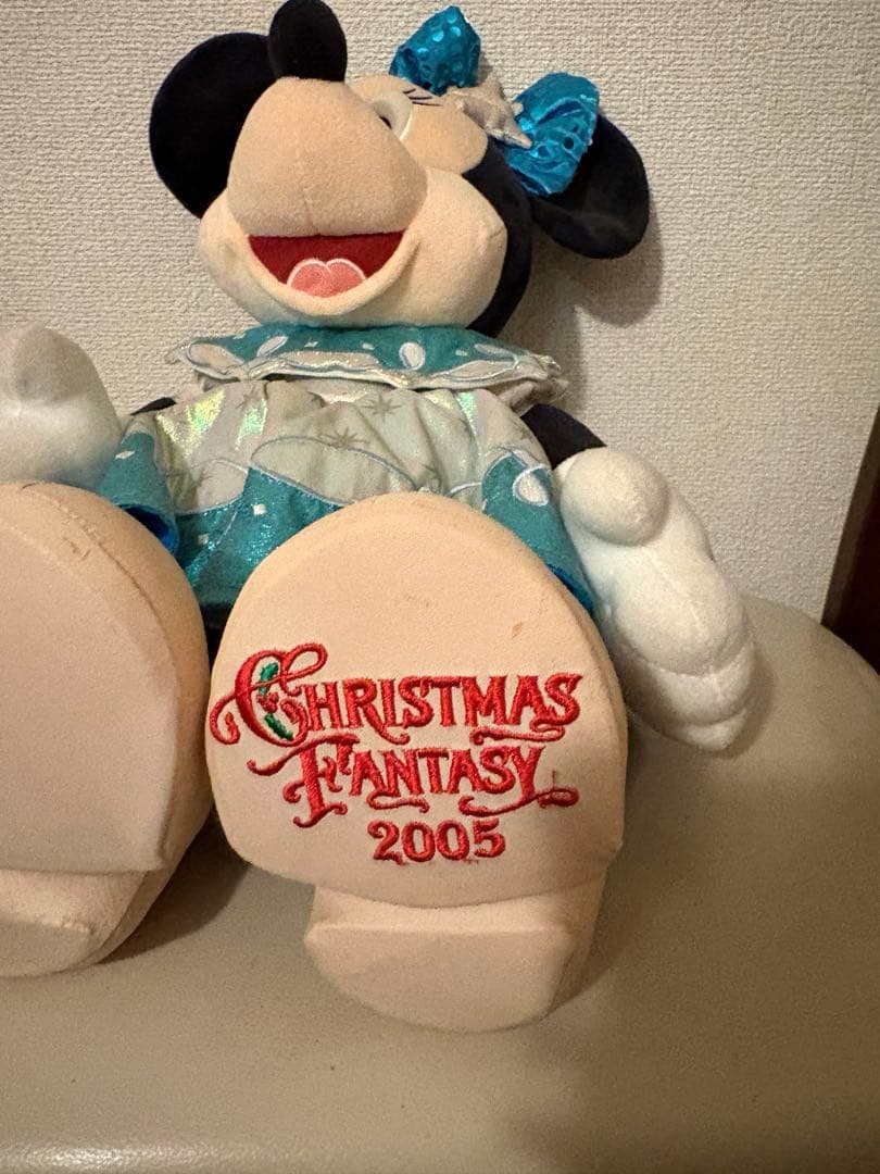 ミニー　ぬいぐるみ大　ディズニークリスマスファンタジー2005