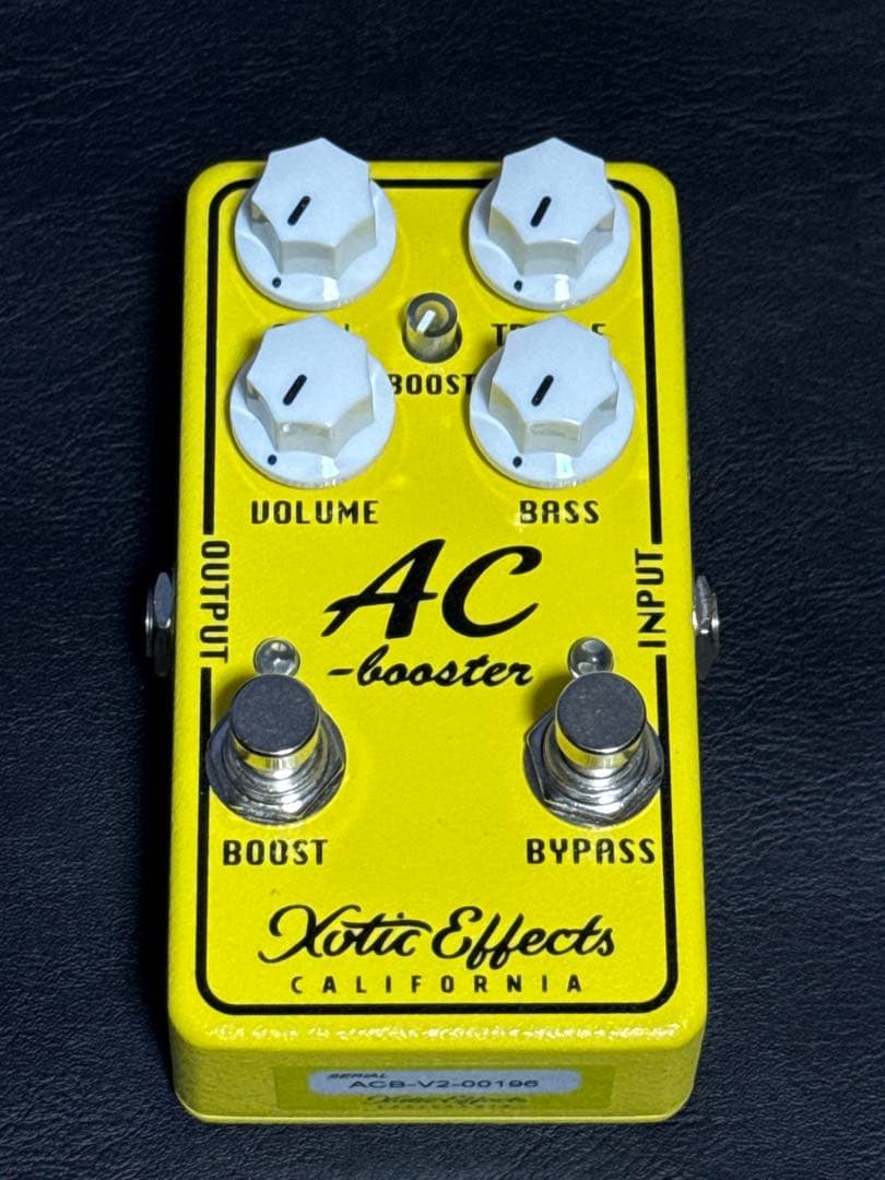 Xotic AC Booster V2 オーバードライブぺダル