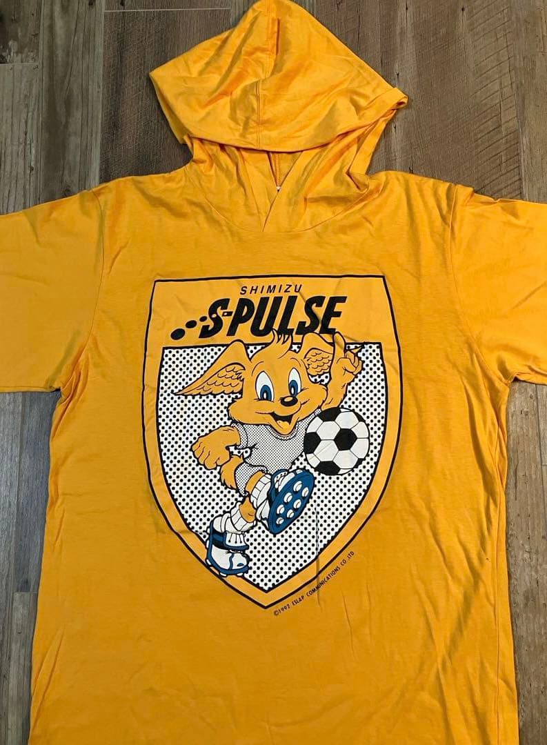 清水エスパルス フード付きTシャツ オレンジ jリーグ発足当時物