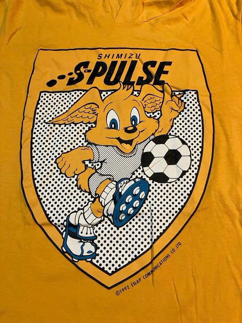 清水エスパルス フード付きTシャツ オレンジ jリーグ発足当時物
