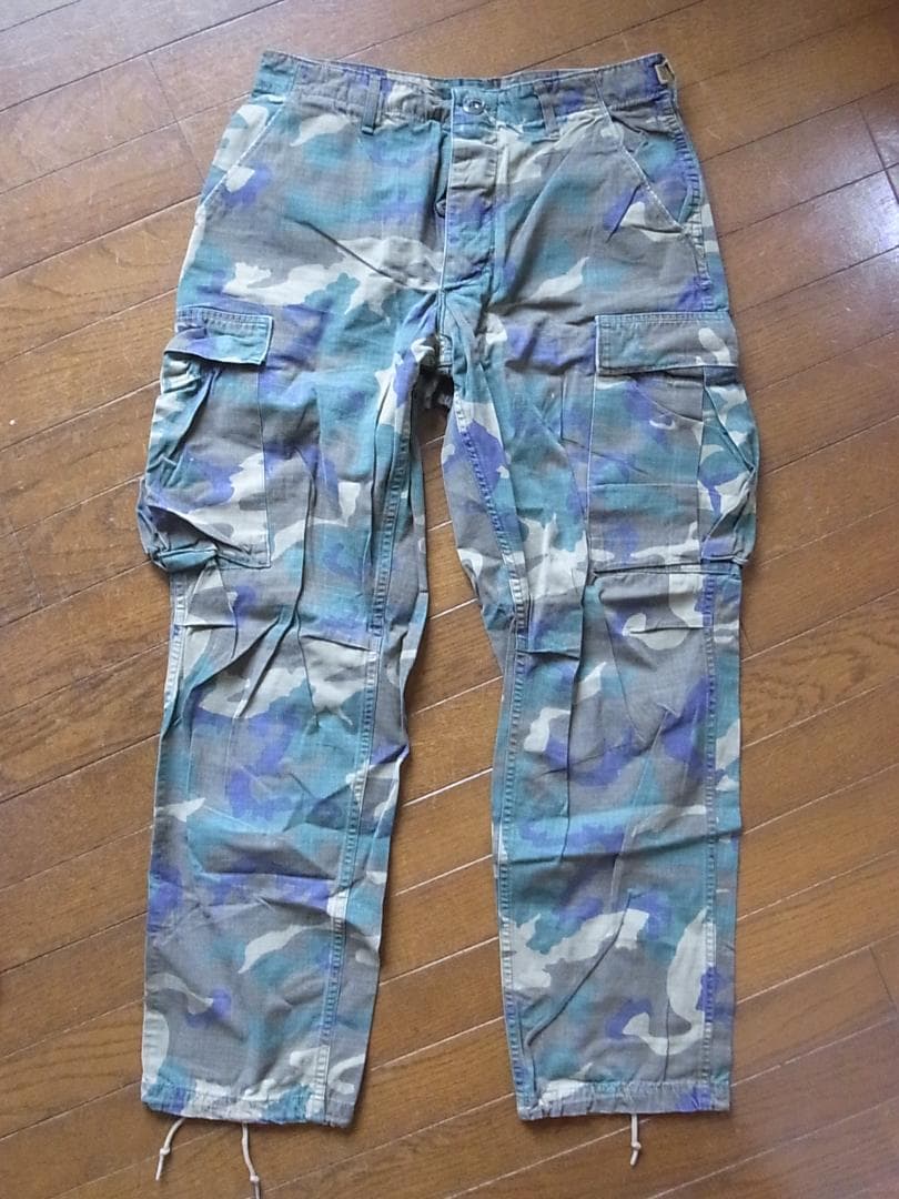 米軍のヴェトナム迷彩EDOLパンツ　S