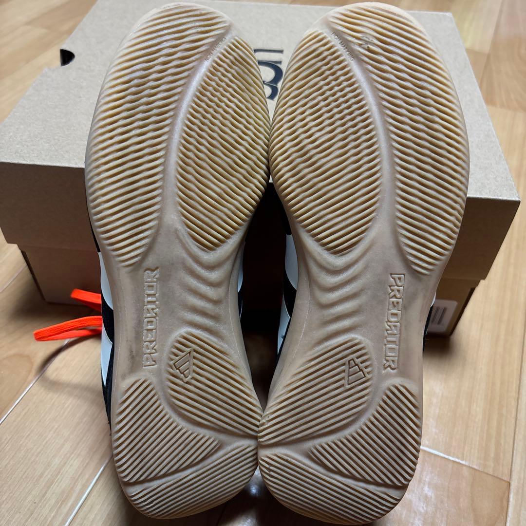 adidas Predator ハイカットシューズ ブラックオレンジ23.5