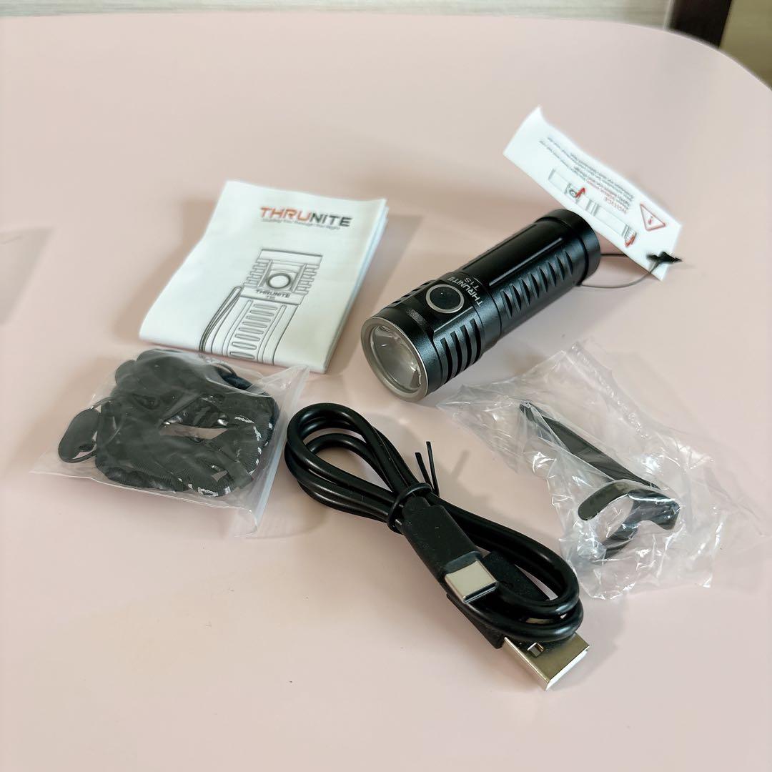 T1S LEDハンディライト懐中電灯 USB-C充電式小型軽量EDC ライト