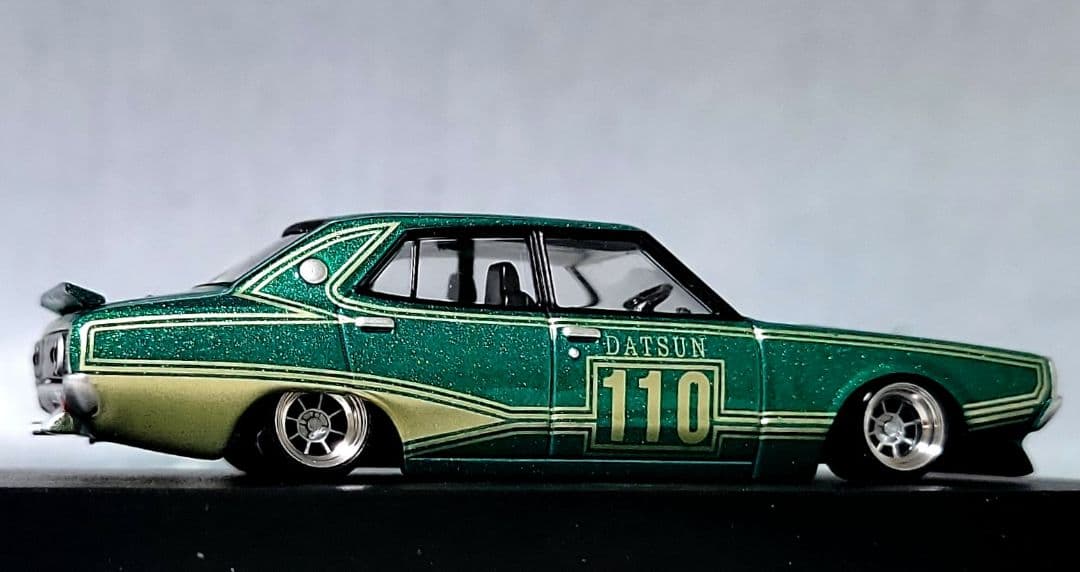 1/64　スカイライン改　ケンメリ4Dr　SP　ハヤシストリートアルミ製　深リム