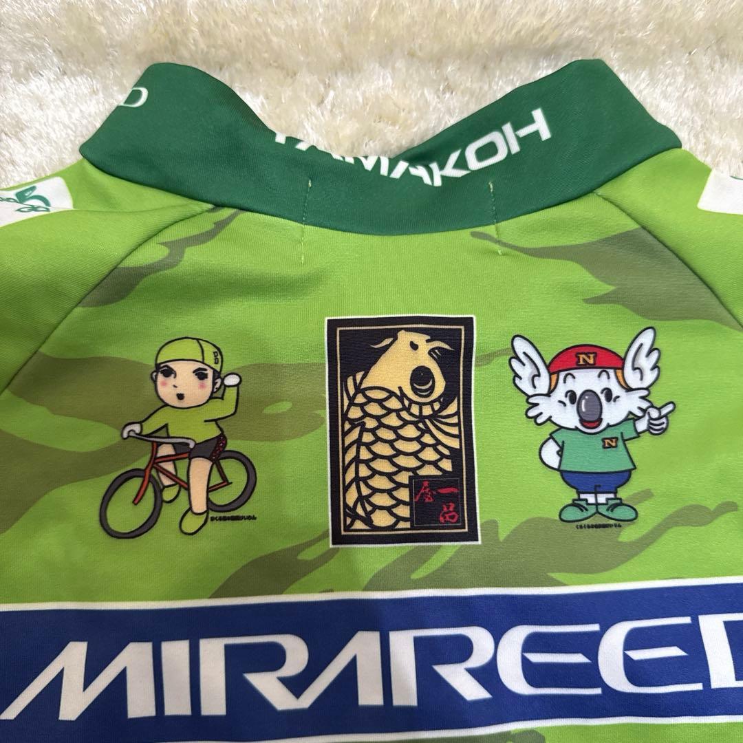 競輪スポンサー サイクルジャージ ベスト 緑　愛知