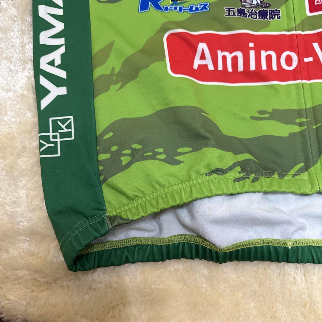 競輪スポンサー サイクルジャージ ベスト 緑　愛知