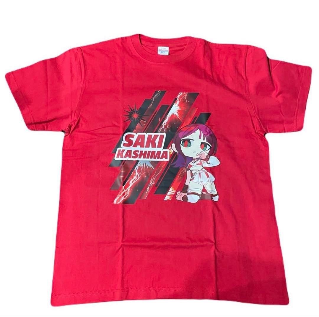 【非売品 レア】描きおこしイラストTシャツ Ｌサイズ 鹿島沙希