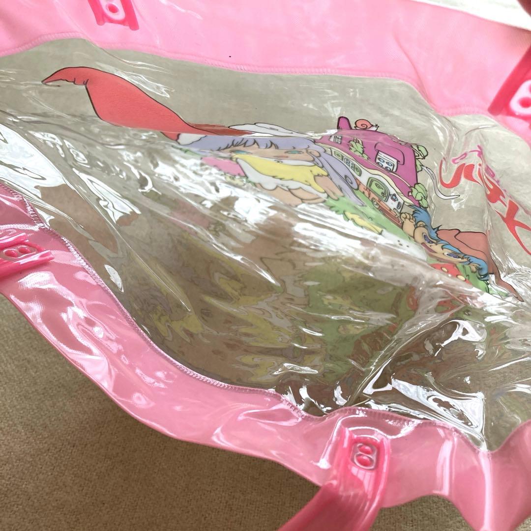 とんがり帽子のメモル　ビニールバッグ　プールバッグ　当時物　激レア