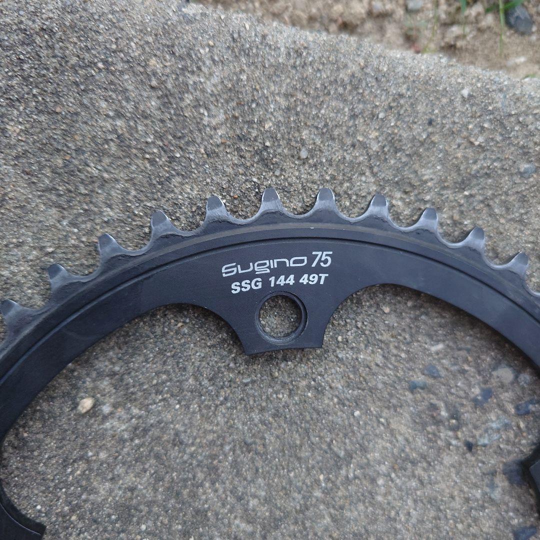 Sugino 75 チェーンリング 49T シングル ピスト