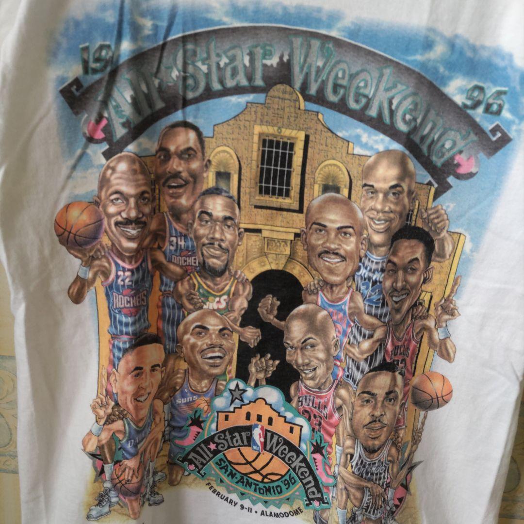 処分価格ヴィンテージNBAオールスター1996マイケルジョーダン 他選手似顔絵