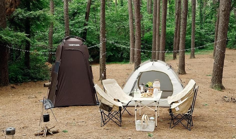 CAMPTOWN 着替えテント ワンタッチ設営 プライバシーテント