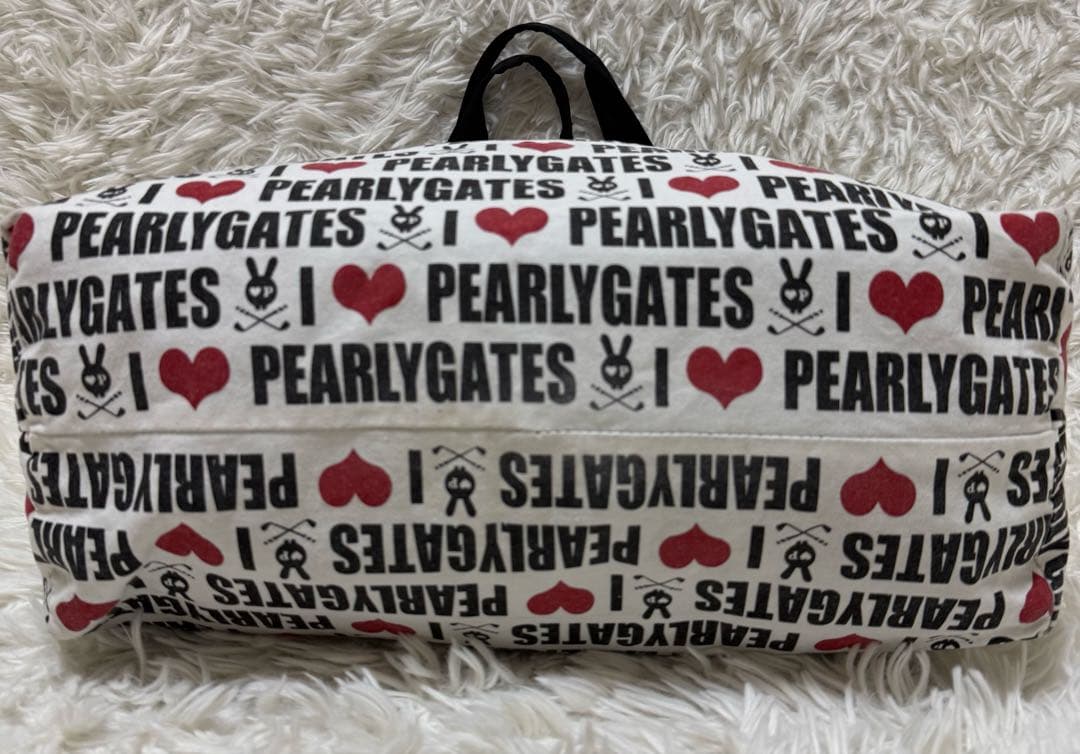 PEARLY GATES ロッカーバック　トートバック　ブランドロゴ　総柄