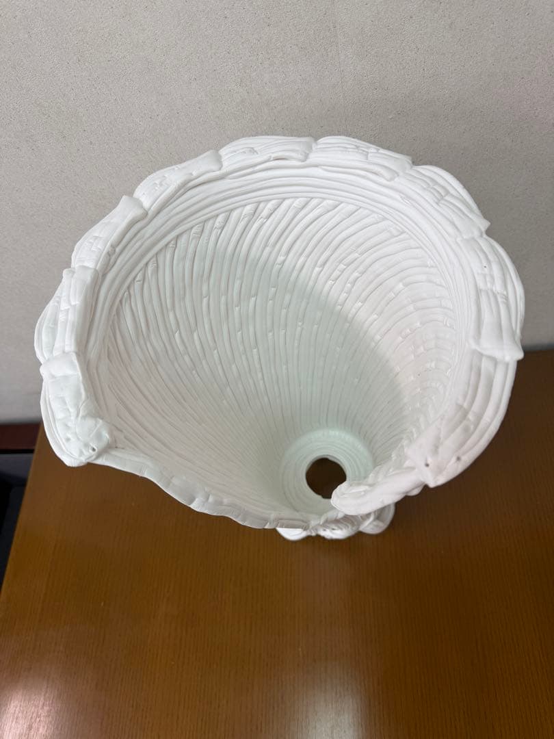 紲鉢(綱木紋) らせん美 ホワイト ③