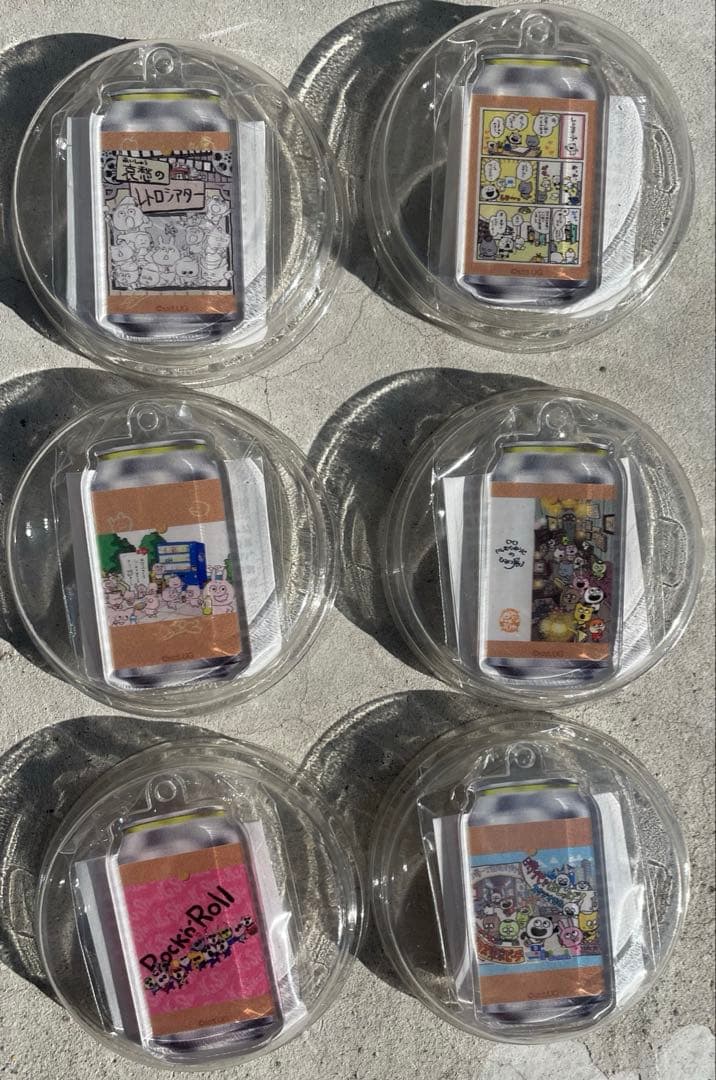 u*i様 にしむらゆうじ ひみつ展 展示イラストアクリルキーホルダー 6種セット