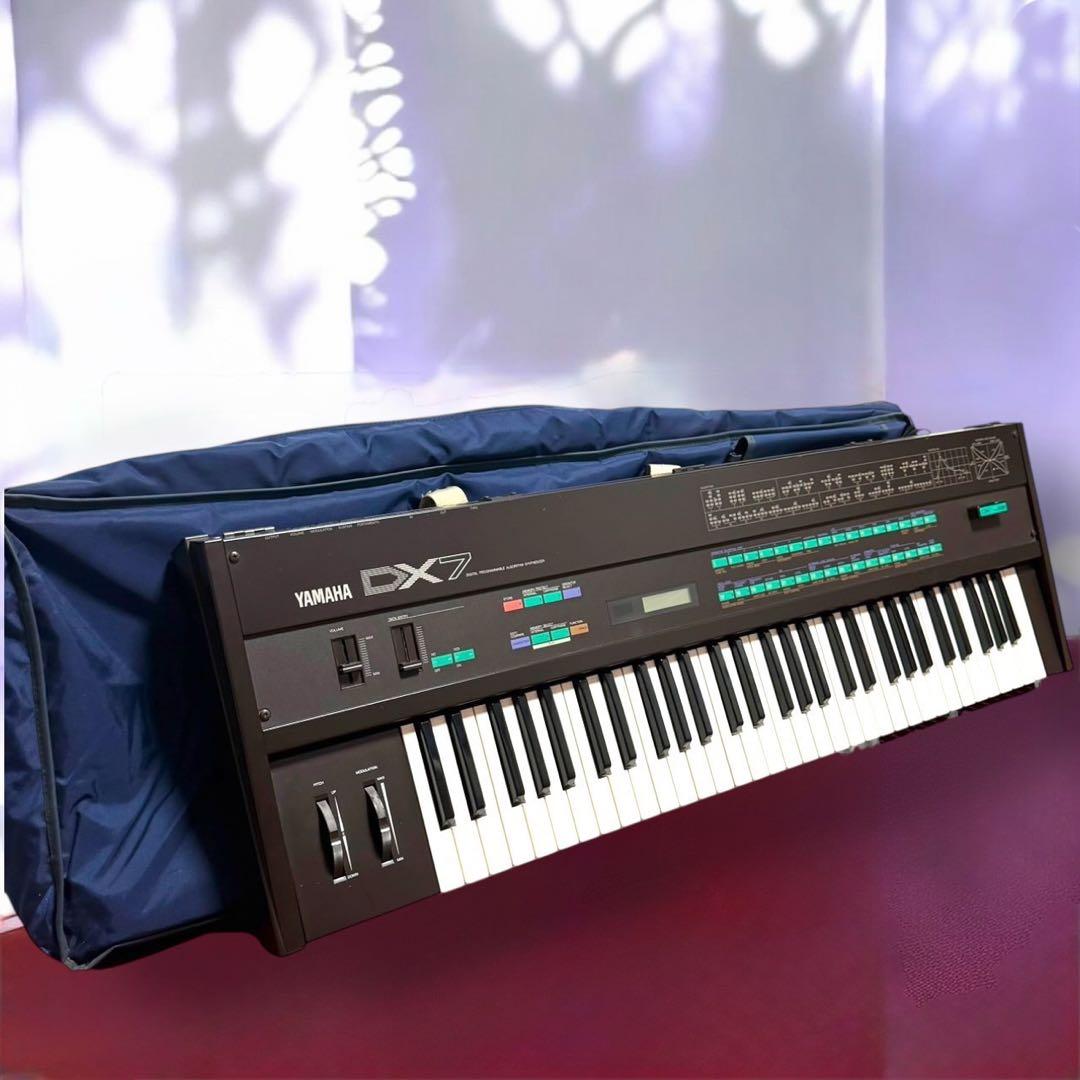 動作品 ケース カートリッジ付美品 ヤマハ DX7 61鍵デジタルシンセサイザー