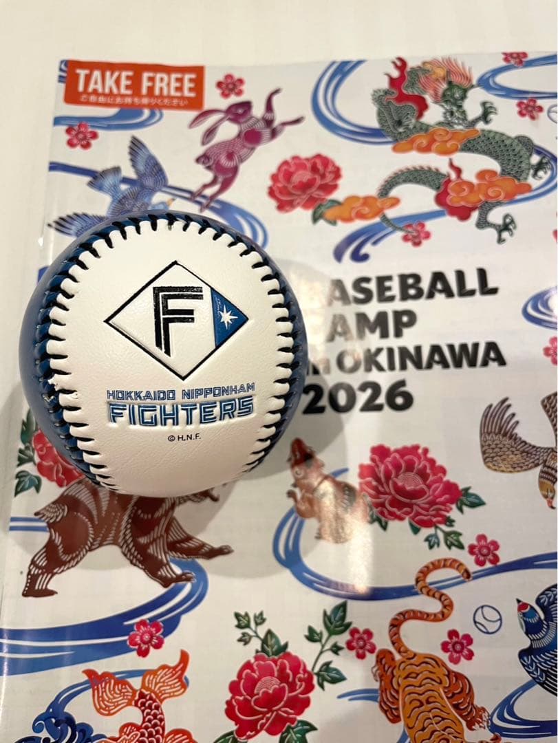 日本ハムファイターズ 有原航平 直筆サインボール 2026沖縄キャンプ