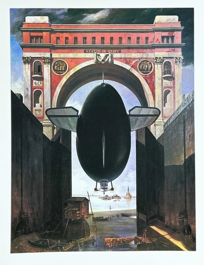 版画 Sergei Sharov \"The Last Gate\" 2 sheets