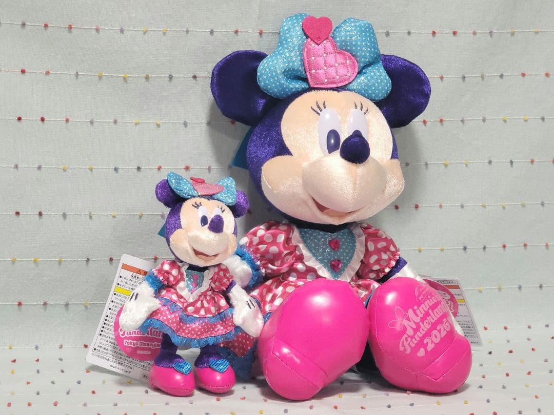 美品❤ パルパルーザ ミニーのファンダーランド ぬいぐるみ ぬいぐるみバッジ